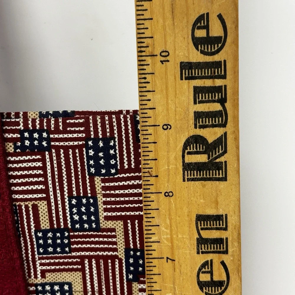 Longaberger American Flag Print Tote Handbag Shoulder Purse Made In The USA